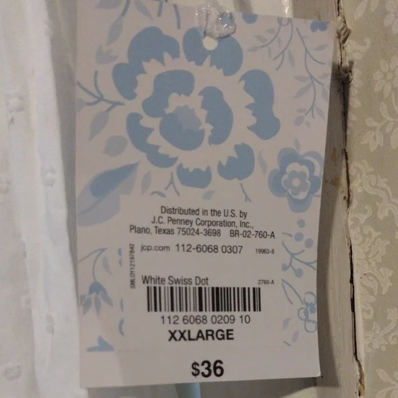 Adonna White Cotton Nightgown XXL NWT - Picture 2 of 6